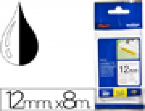 Fita brother tz-s231 super adesiva branco-preto 12mm x 8m , Brother , 46875 , 4977766695596